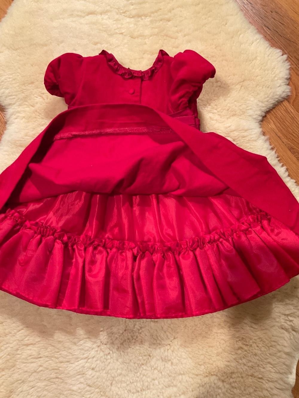 Ralph Lauren red holiday Christmas dress - Picture 6 of 10